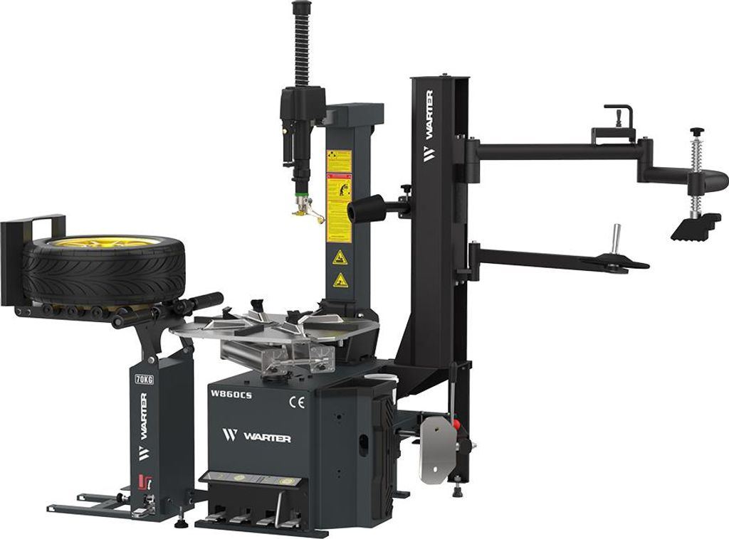 W860CS - WARTER PROFI Reifenmontiermaschine Kippsäule mit Produktbild 