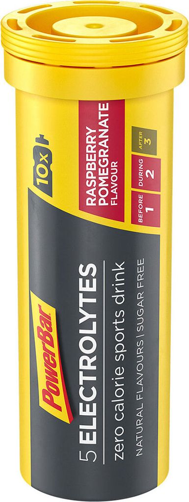 PowerBar 5 Electrolytes 10 Tabletten Himbeer-Granatapfel / Sportgetränke / Iso / Elektrolyte / Erfrischendes hypotones Getränk mit minimalen Kalo...