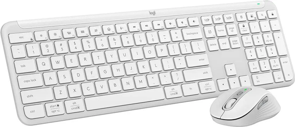 Clavier Souris Logitech Bluetooth Multi-Dispositifs Blanc Nordic Wireless