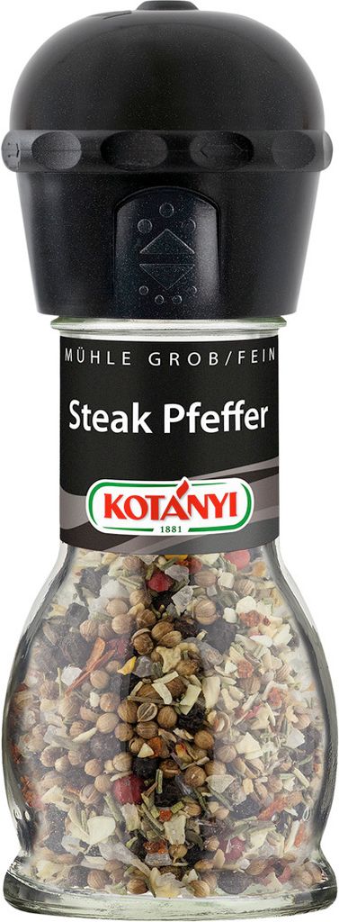 Kotanyi Steak Pfeffer in der Gewürzmühle kräftige Produktbild 
