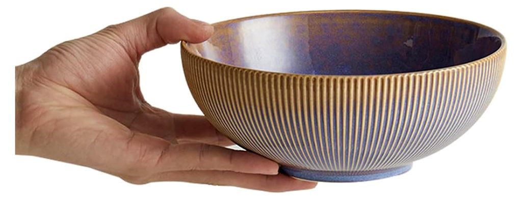 Kreatives Keramikgeschirr für den Heimgebrauch, runde Schalen und Teller im nordischen Stil – 17,8 cm Suppenschüsseln