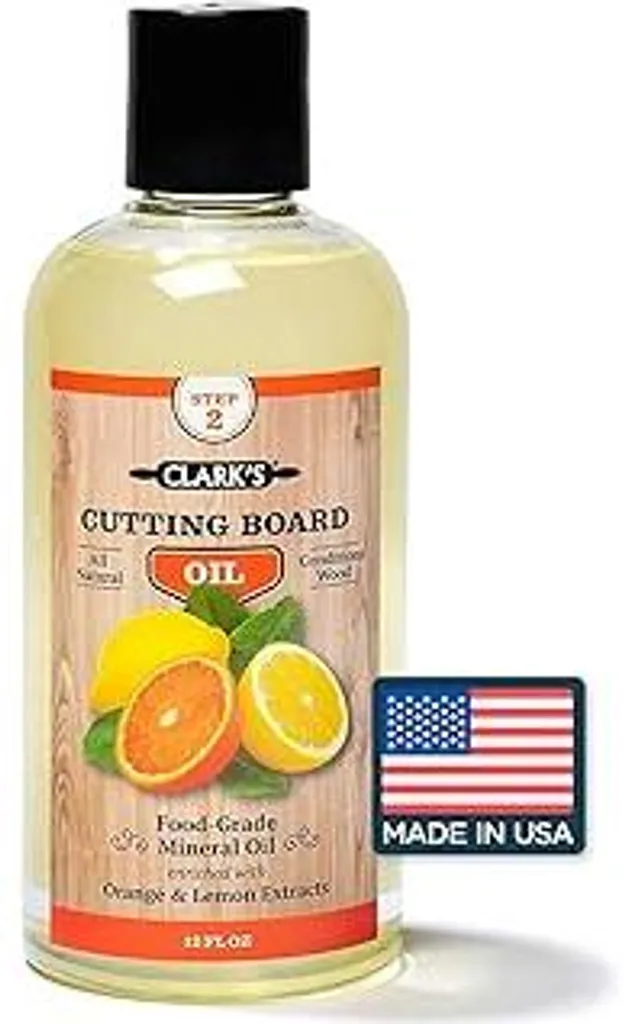 Olio per Taglieri CLARK'S 12oz - Risparmio e Protezione Legno Cucina