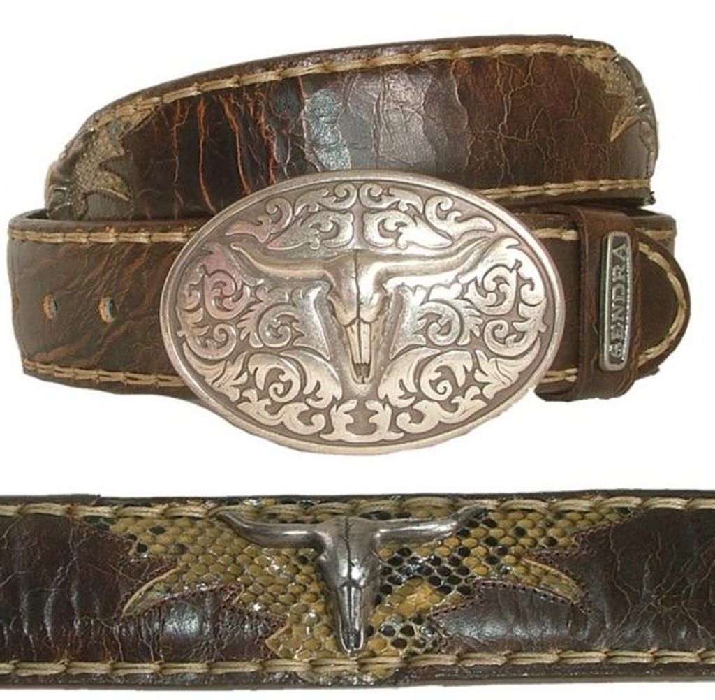 Sendra Gürtel Python 512 braun-antik Produktbild 