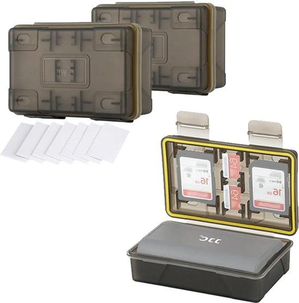 Étui batterie photo et SD idéal pour le voyage et l'extérieur - Lot de 2