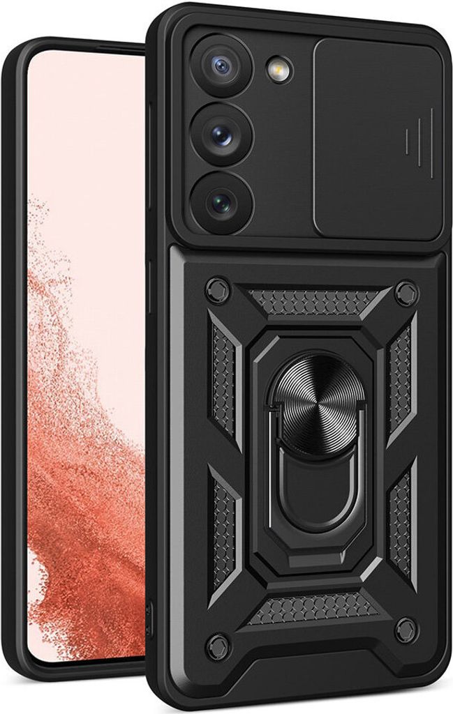 Techsuit Camshield Back Cover Hülle für Samsung Galaxy S23 Plus - Schwarz