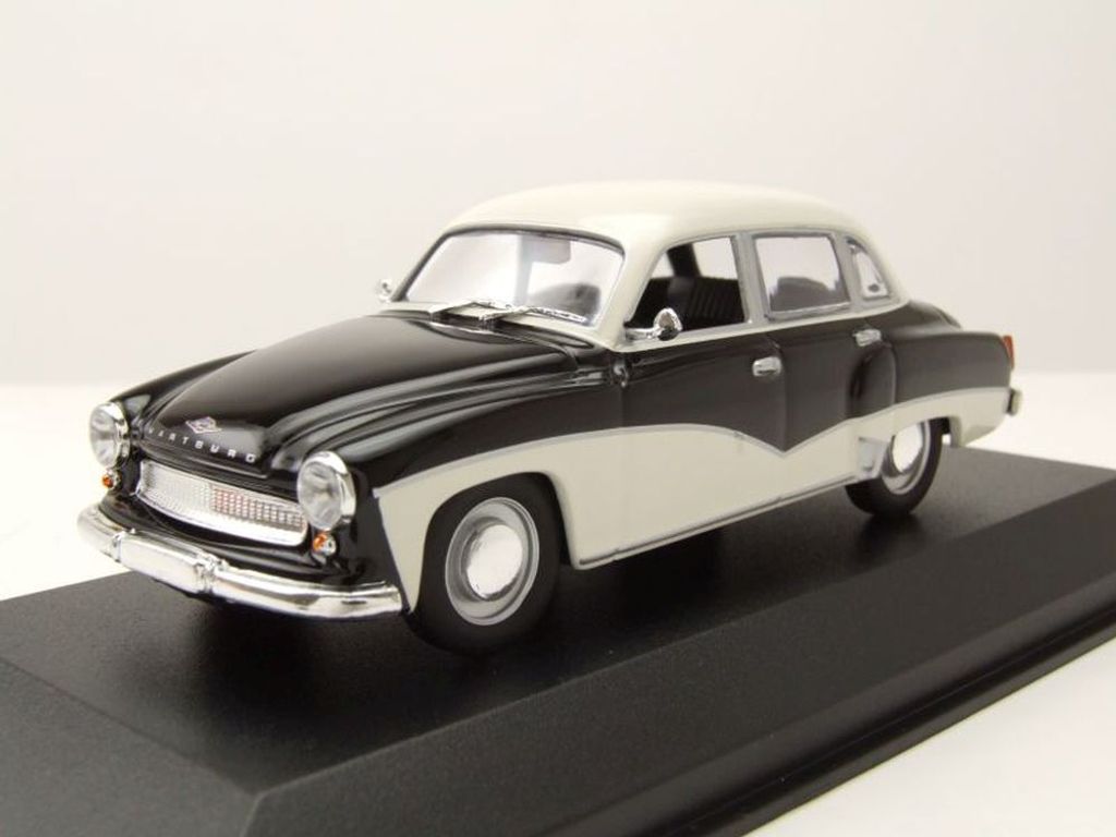 Minichamps 1:43 WARTBURG A 311 - 1958 - BLACK/WHITE Produktbild 