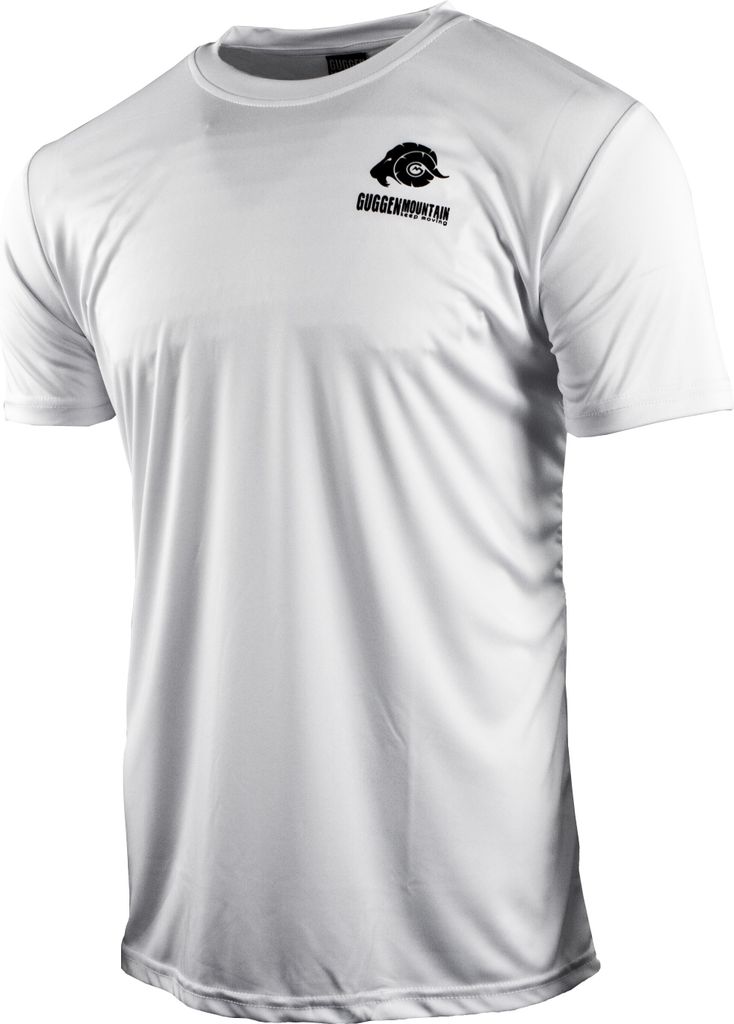 GUGGEN MOUNTAIN Herren Funktiosshirt Funktionswäsche Funktions T-Shirt Sport Outdoor Aktivitäten Schnelltrocknend Kurzarm Atmungsaktive Weiss 3XL