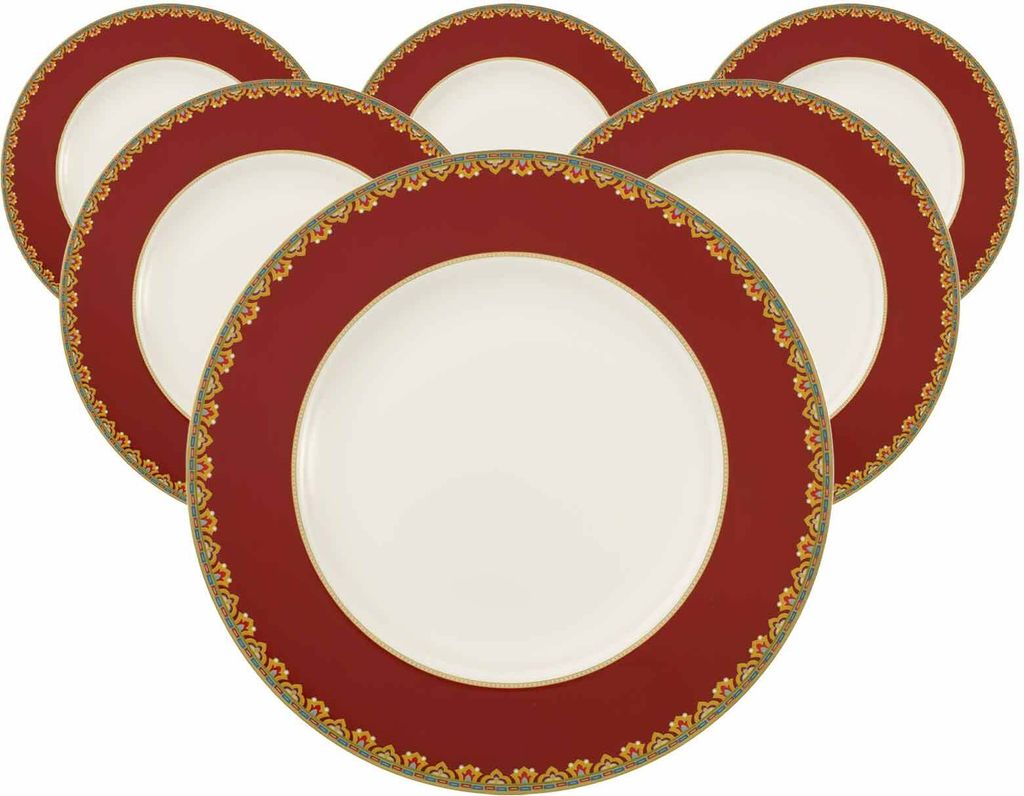 Villeroy & Boch Samarkand Rubin Speiseteller ø 27,7 cm 6er Set
