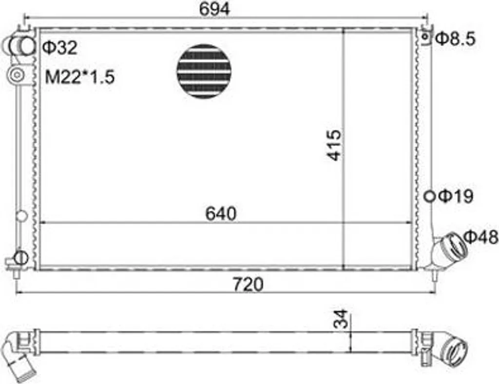 Évitez la surchauffe avec le radiateur moteur 406 compatible OE 133015