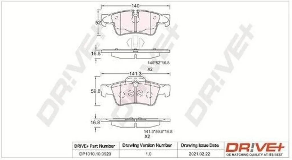 Plaquettes de frein arrière pour Mercedes Classe G W463 et Classe R W251