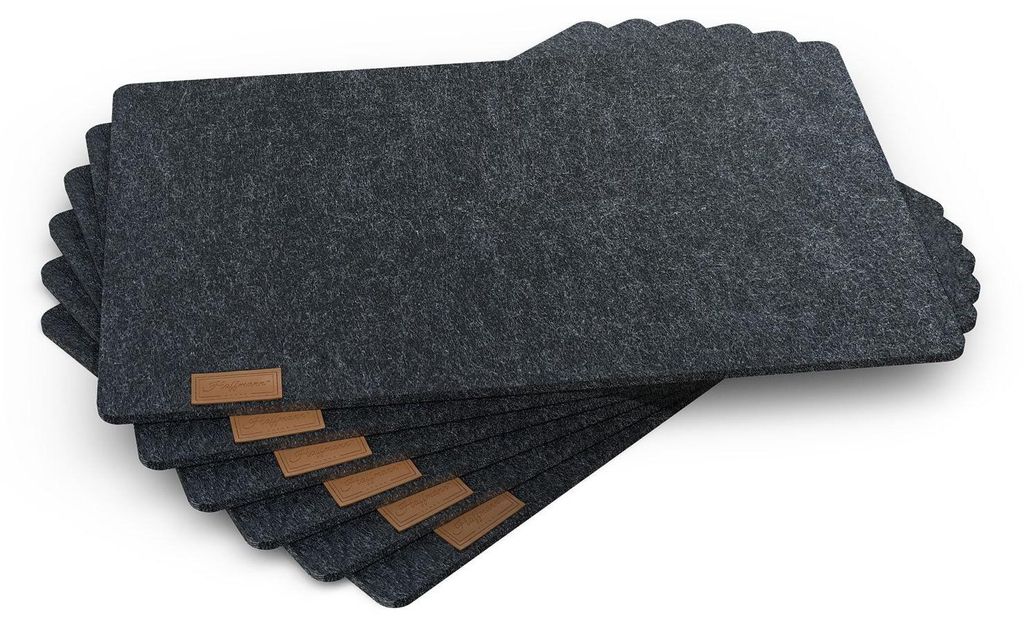 Hoffmann Platzset Filz 45x30 cm 6er-Set anthrazit Produktbild 
