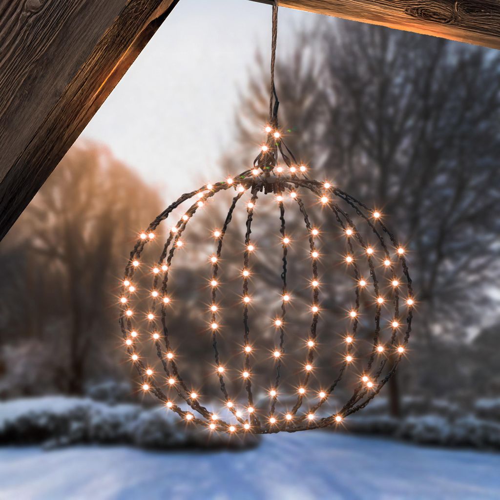 esotec Solar Weihnachtskugel D=30cm, 210 LEDs Produktbild 