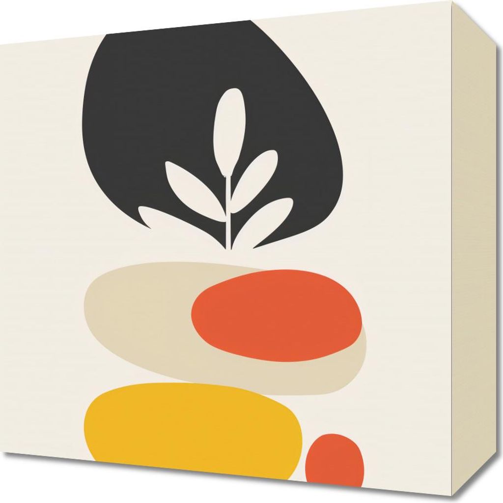 Bild 30x30cm Botanische Harmonie