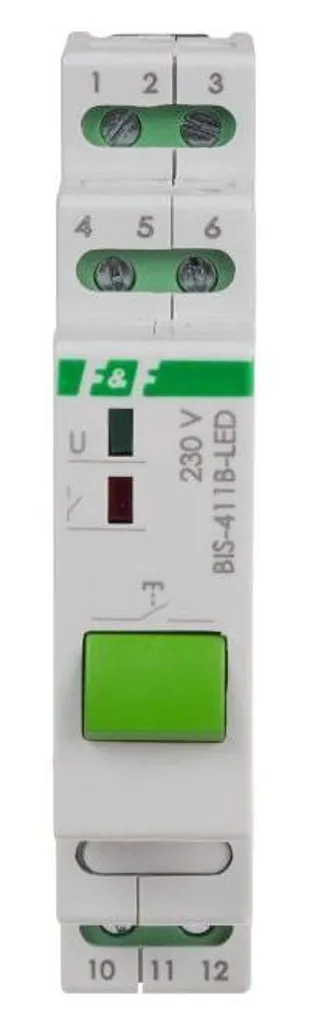 Télérupteur électronique rail DIN BIS-411B-LED pour éclairage LED - 13