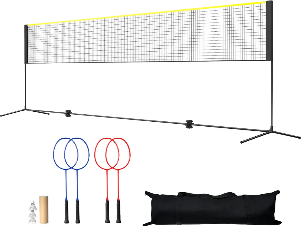 Filet de Tennis Portable 20ft en Acier avec Sac de Transport Inclus