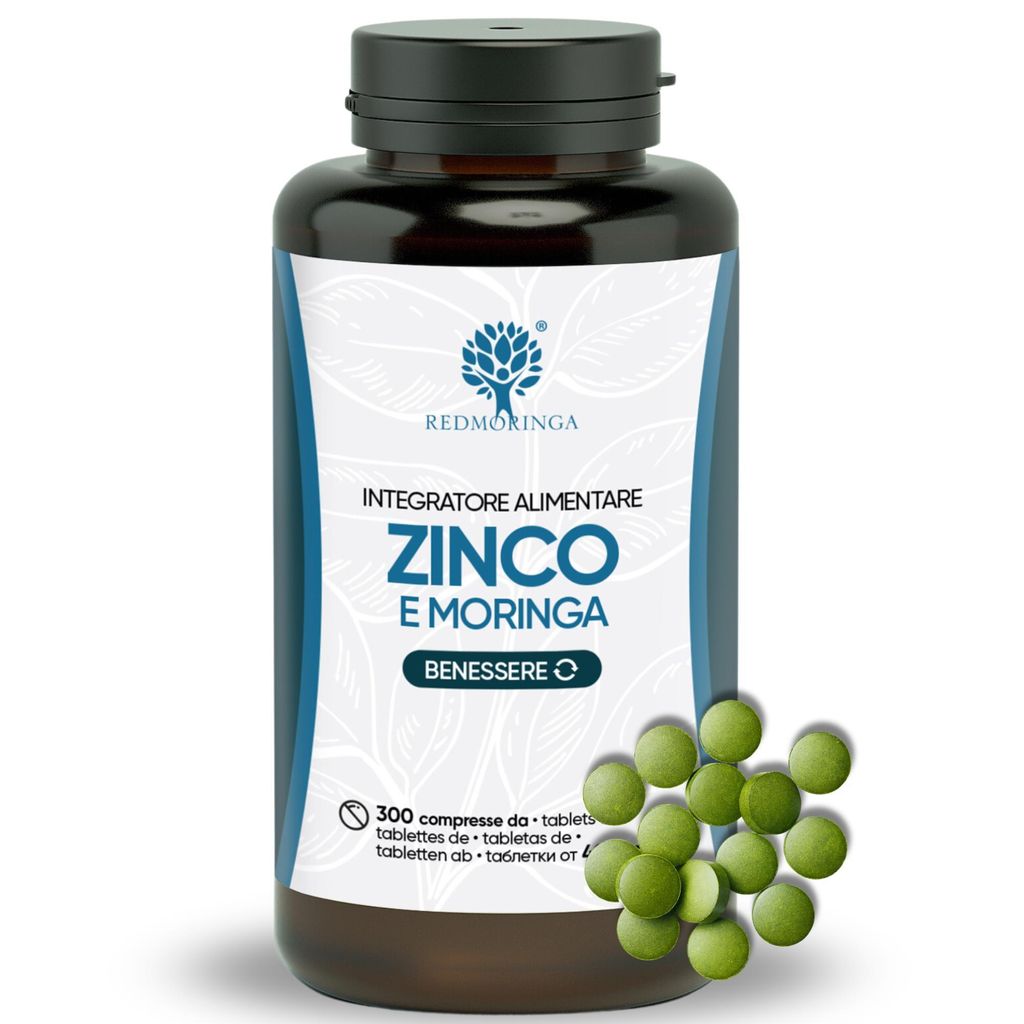 Nahrungsergänzungsmittel Zink und Moringa Nützlich gegen Akne, zur Stärkun – 1 Flasche