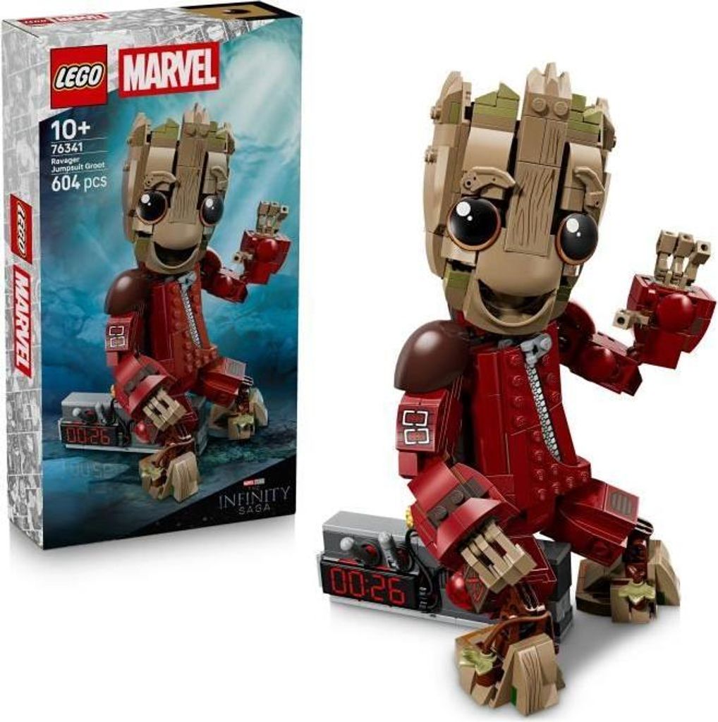 LEGO Marvel Groot im Ravager-Outfit, Bauspielzeug, Groot Figur, 76341