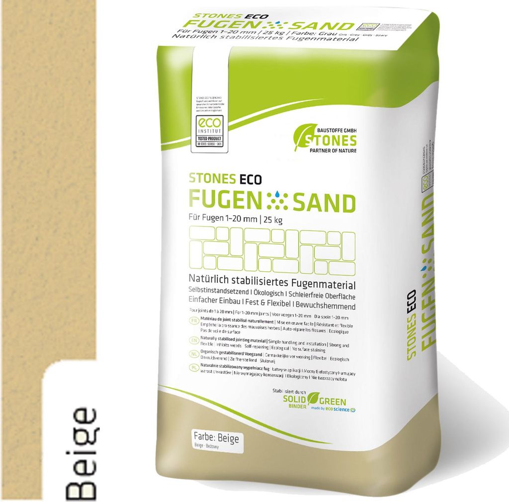Stones Eco Fugensand 1-20 mm Beige 25kg Immagine del prodotto 
