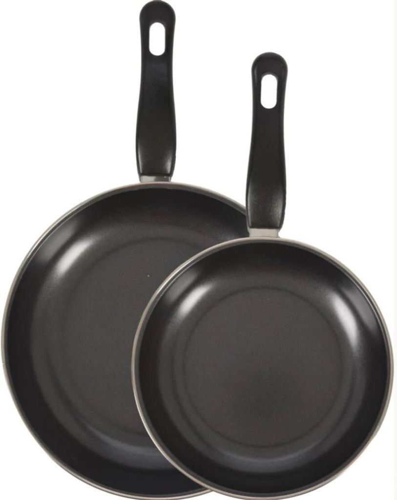 Excellent Houseware 2er-Set Bratpfannen, Kohlenstoffstahl, Produktbild 
