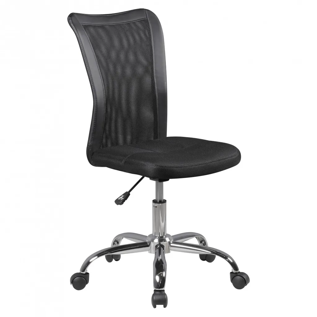 Chaise de bureau Amstyle LUKAS noir enfant dès 6 ans avec dossier SPM1.313