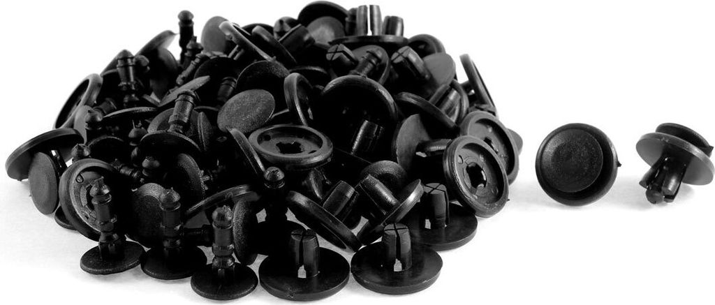 50 Stk. 7mm Loch Durchmesser Kunststoff AutoTuer-Karte Autoverkleidung Befestigung Clip de