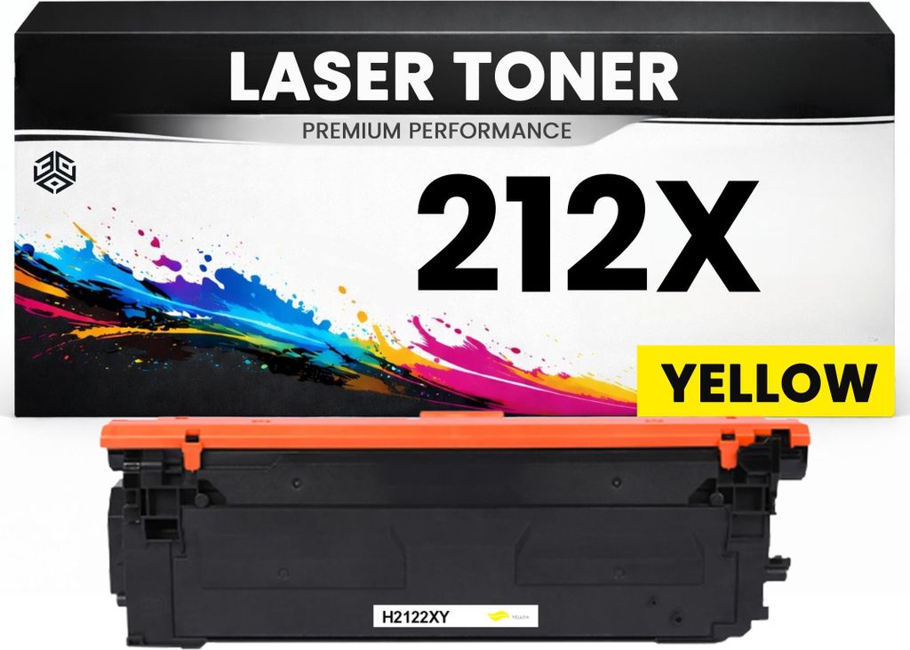 XXL Toner 212X Gelb für HP kompatibel W2122X Premium Alternative Color LaserJet Enterprise M554dn/555dn/555x Colour Flow MFP M578 M578dn/578f