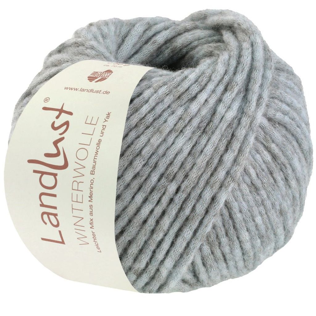 Lana Grossa Landlust Winterwolle, Farbe:032 - Graublau Produktbild 