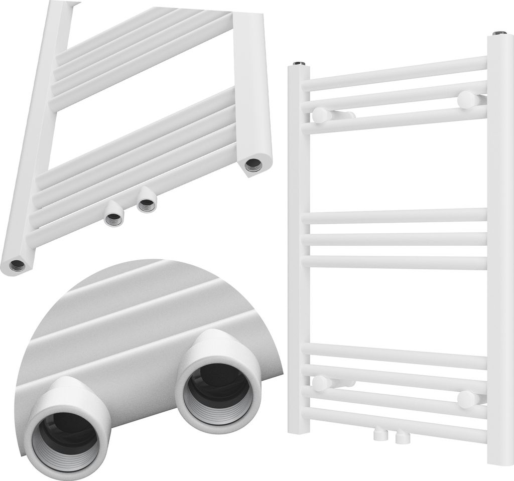 Granitan | Badezimmerheizkörper Raven - 70x50 cm - Weiß - Modernes Design - Funktionalität und Eleganz