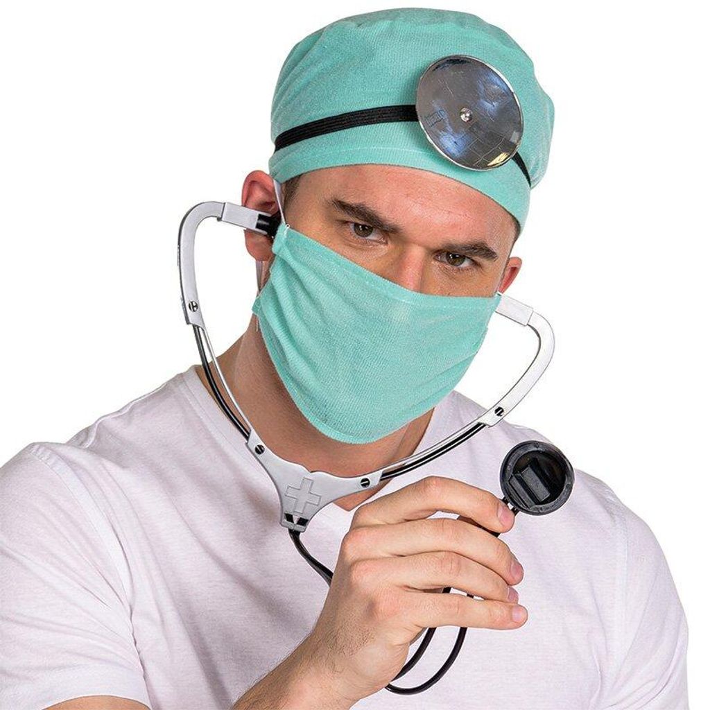 Doktor Set Chirurg Arzt Ärztin Medizin Karneval Fasching Kostüm Zubehör