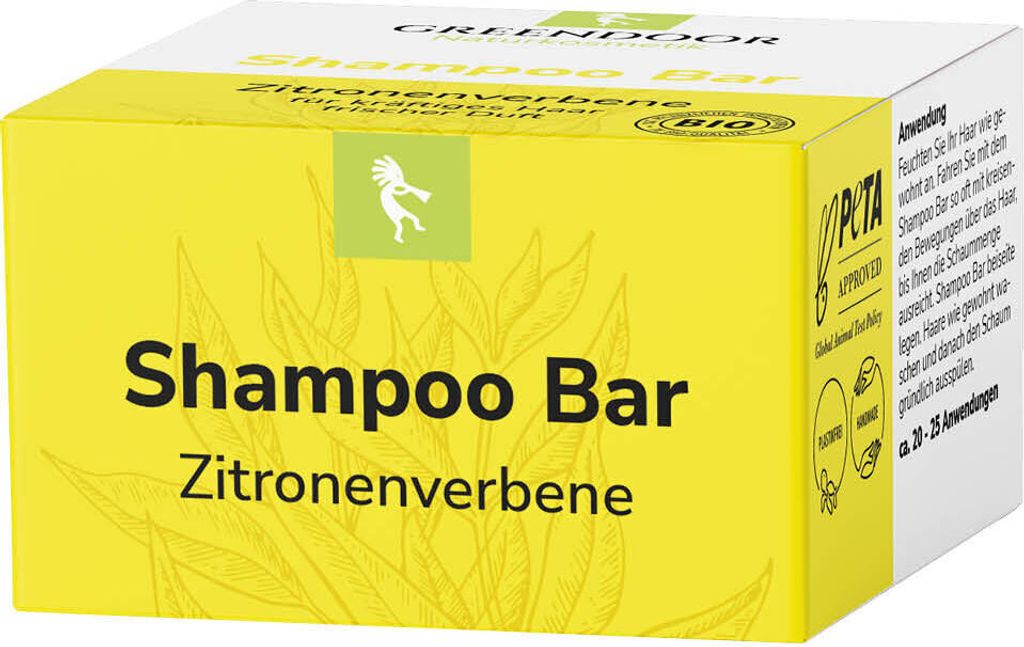 GREENDOOR Shampoo Bar Zitronenverbene