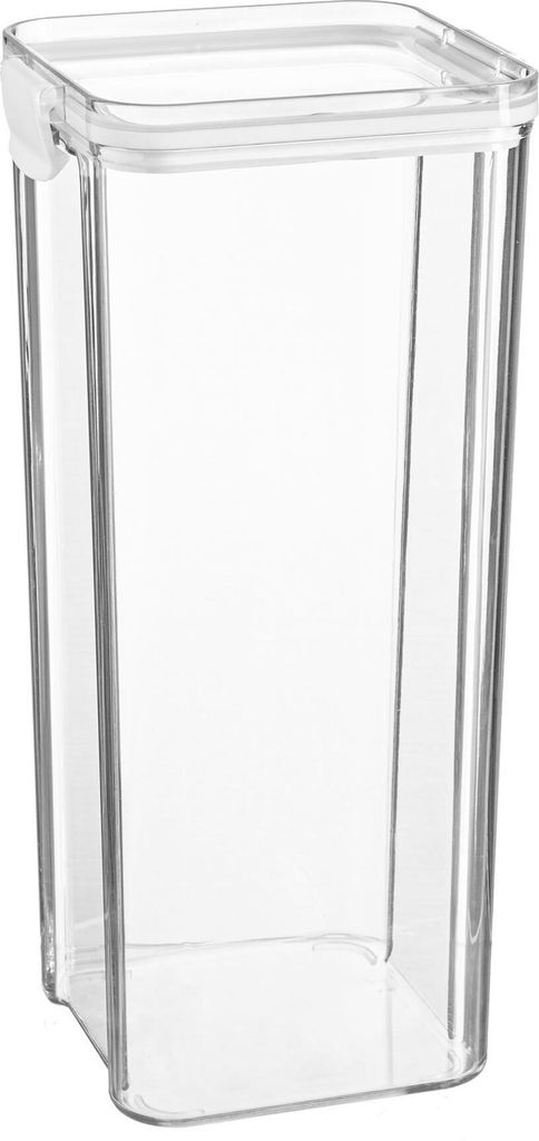 Argon Ta Lebensmittelaufbewahrungsbehälter - PlastikkÃ1/4che Pantry Organizer Jar - luftdichter Clipdeckel - 1,8 Liter - Weiß