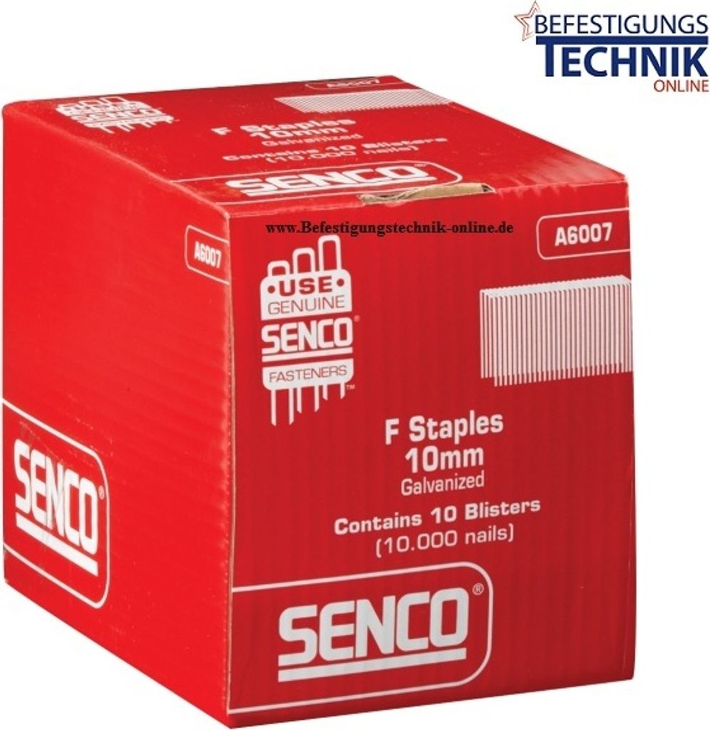 Senco F Heftklammern F05BAA 8mm verzinkt für SFT10XP-F Bostitch Klammerzange P51-5B-E KL-32 30M