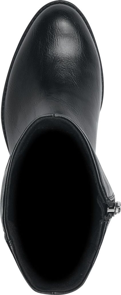 MARCO TOZZI Damen Stiefelette geraffter Schaft Zierbänder 2-25316-41, Größe:37 EU, Farbe:Schwarz
