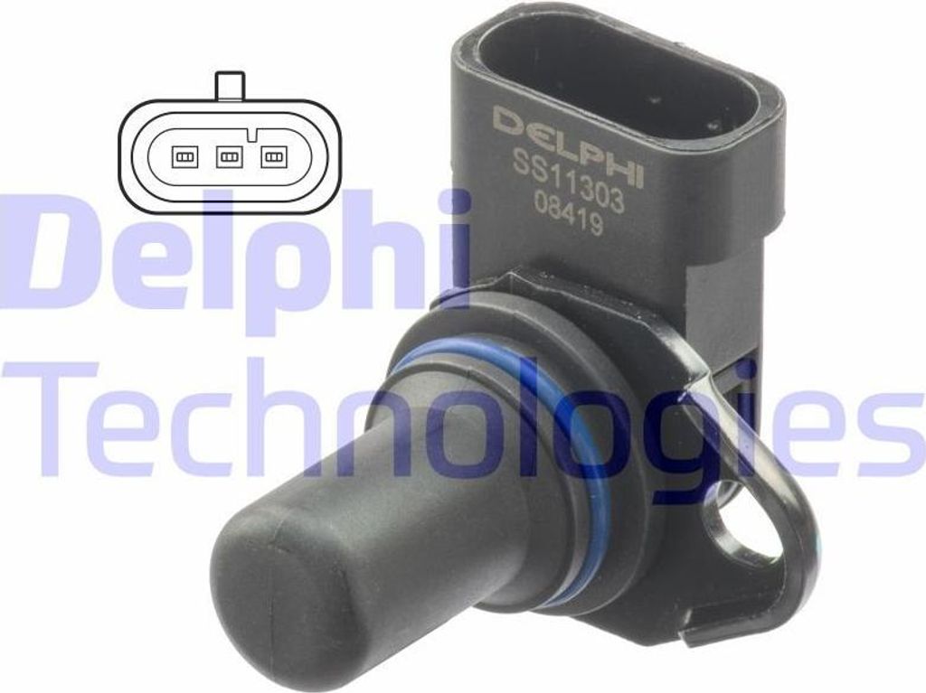DELPHI SS11303 Nockenwellenpositionssensor OE 393183C100 kompatibel mit Equus, Genesis, Santa Fe, Grandeur, iX55, Sonata, Opirus, Sorento