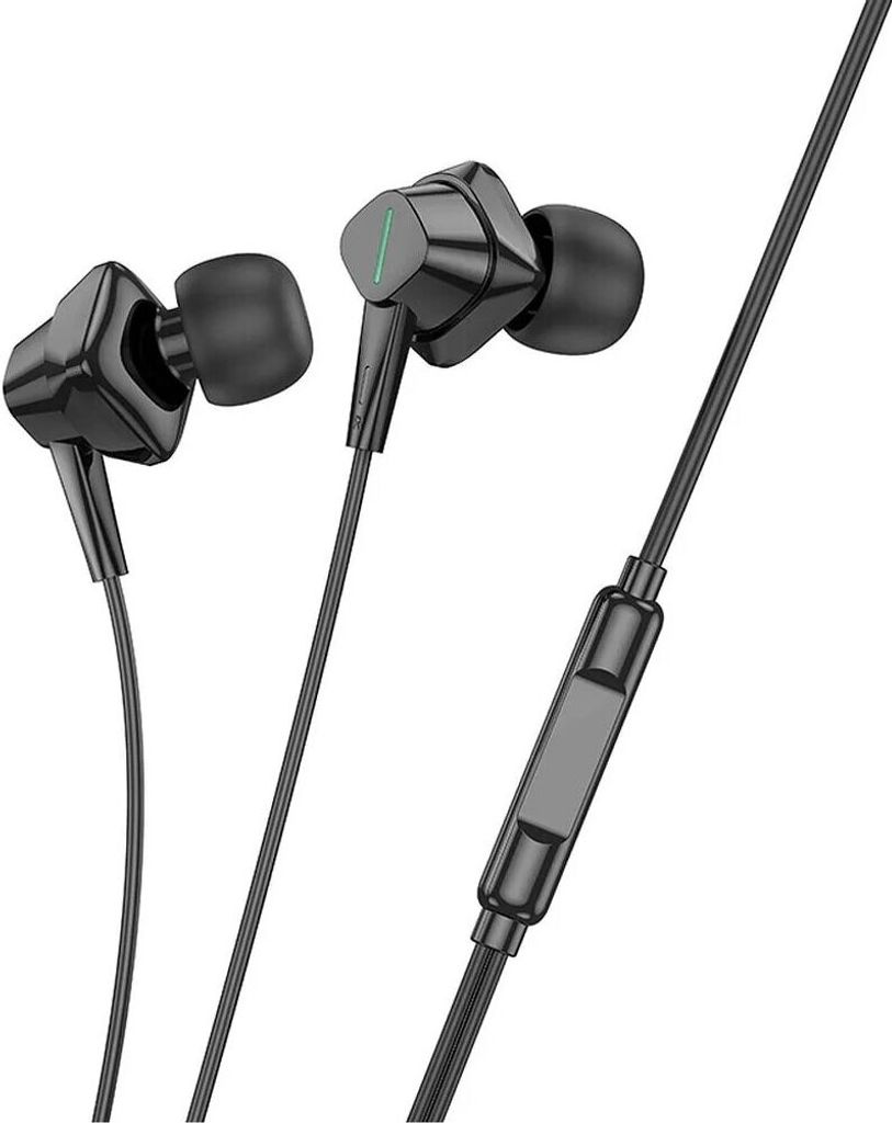 Kabelgebundene In-Ear Kopfhörer mit Mikrofon kompatibel mit iPhone 1,2 m Schwarz