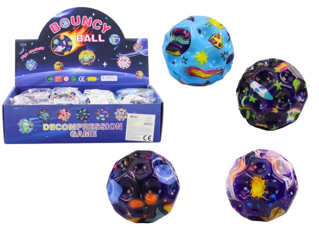 Leantoys Knet- und Hüpfball mit 7 cm großen Mulden