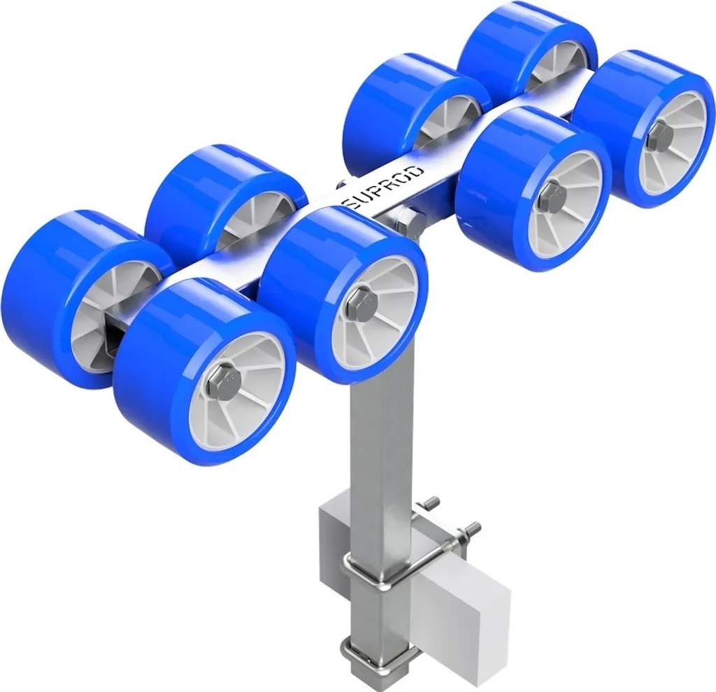 Upgrade Carrello Barca SUPROD RKSRLX-8-TPU - Rulli Alaggio 120mm Blu