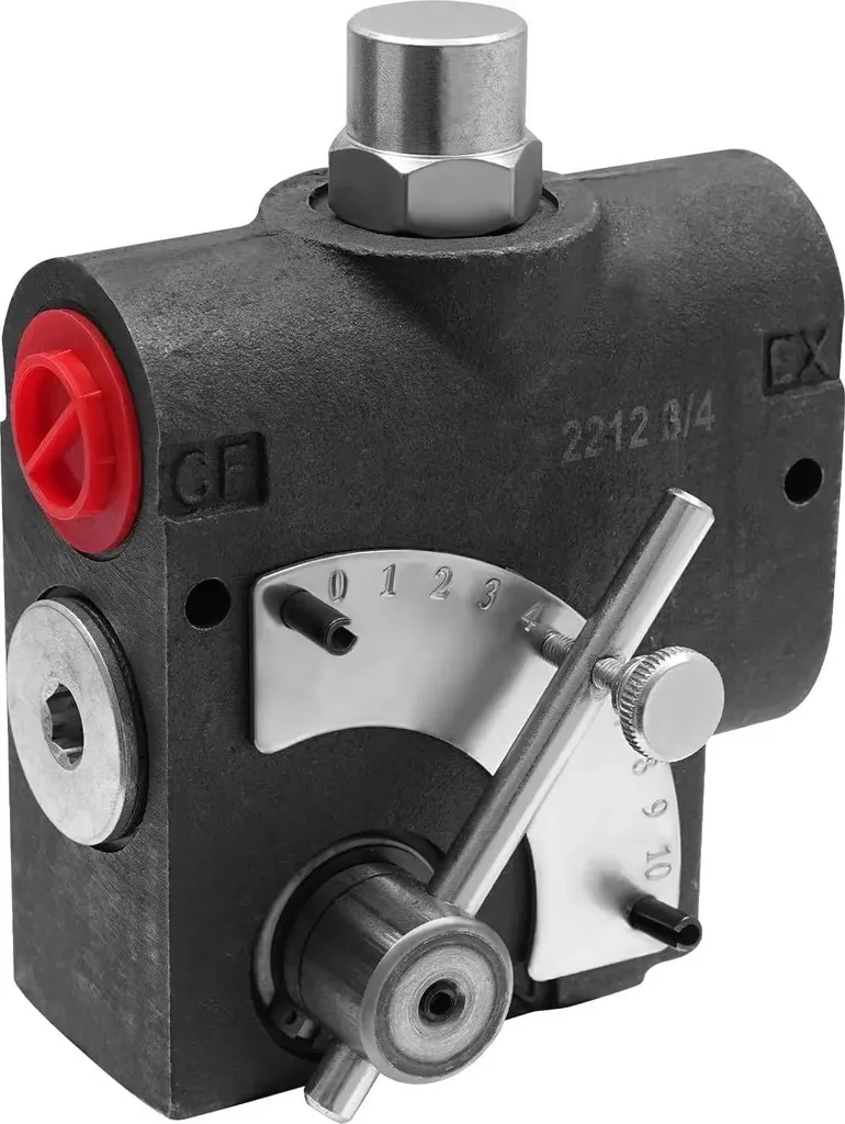 Valve de régulation de débit hydraulique variable 0-113 L/min réglable