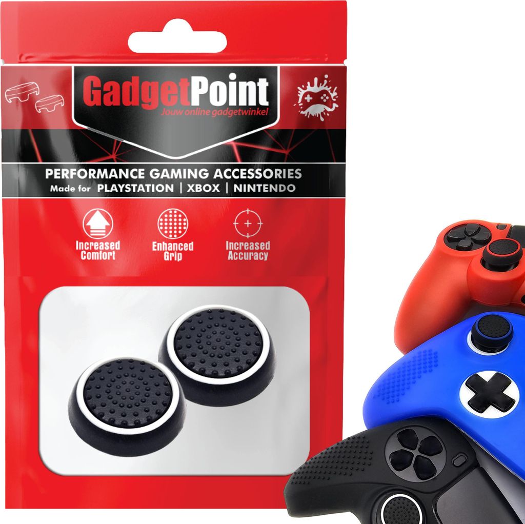 Thumbgrips - Thumb Grips voor PlayStation, PS5, Xbox X/S, One & Switch Pro Controller - Gaming Thumbgrips - Performance Anti-Slip Thumbsticks - Bes...