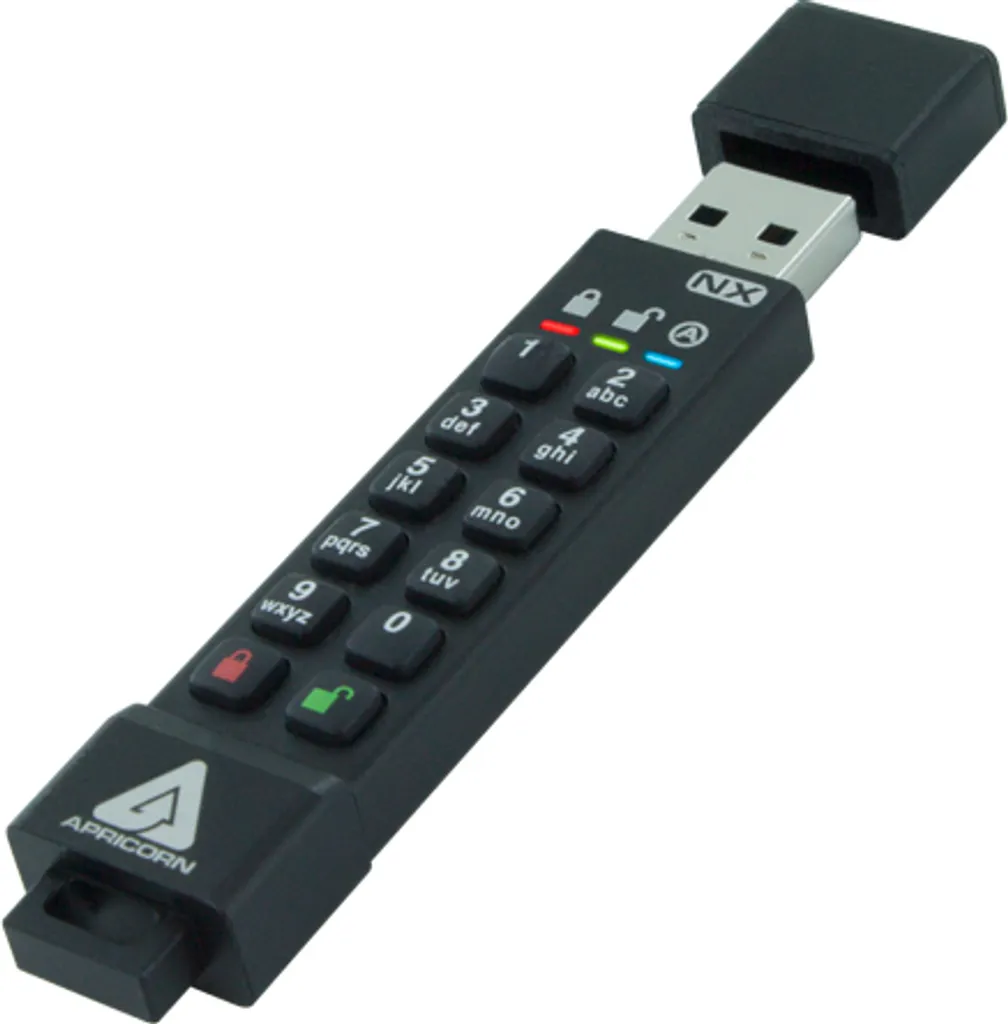 Clé USB Chiffrée 64GB AES XTS 256-bit avec Protection par Code PIN Sûr