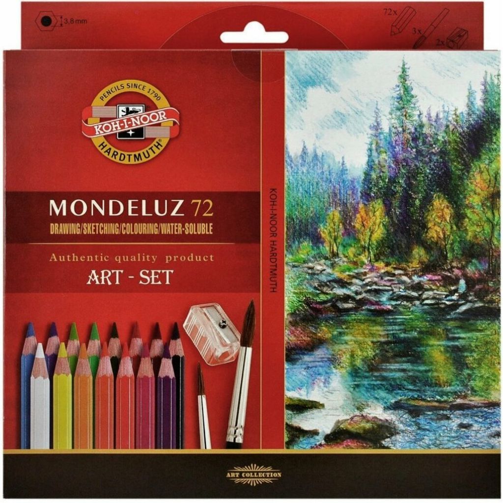 KOH-I-NOOR Aquarellstifte Mondeluz 3714 - 72 Stück Produktbild 