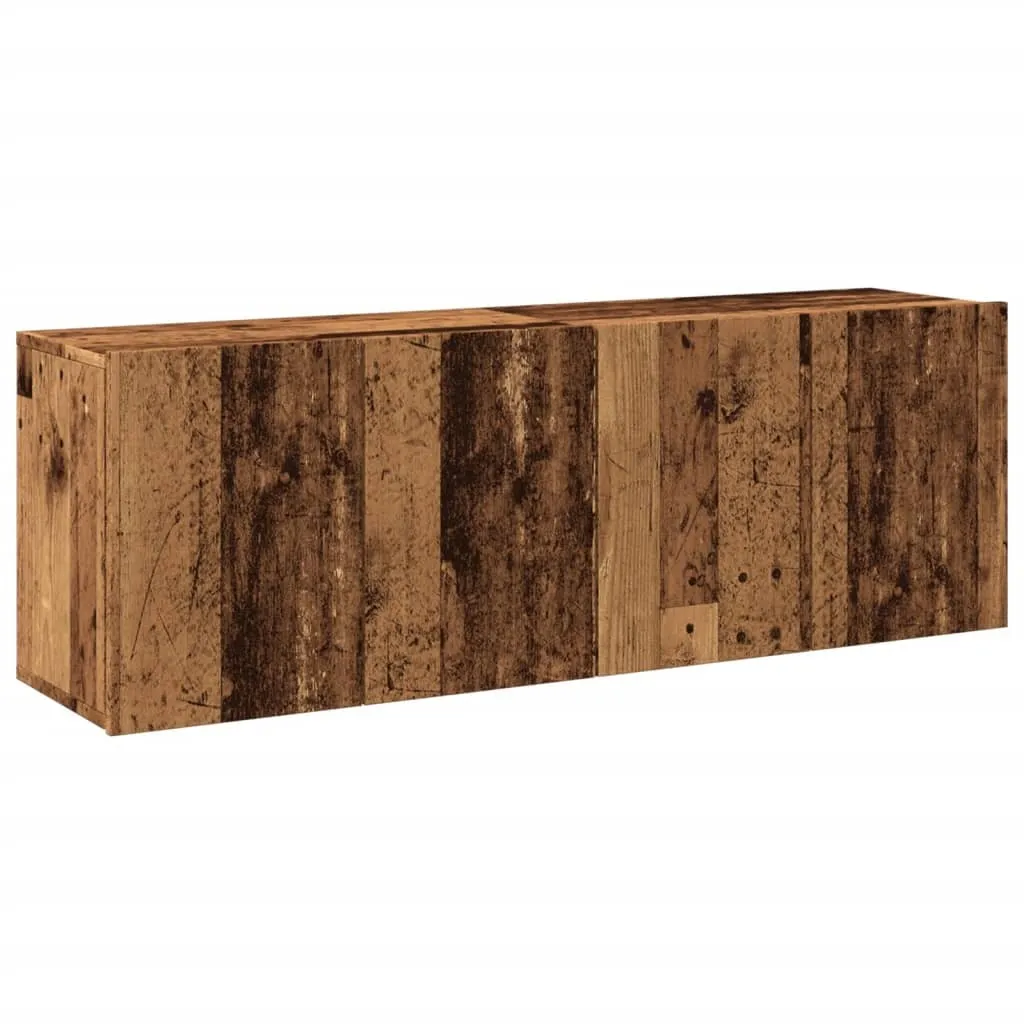 vidaXL Mobile TV Sospeso Legno Vecchio 60cm - Arredo Design 2 Pezzi
