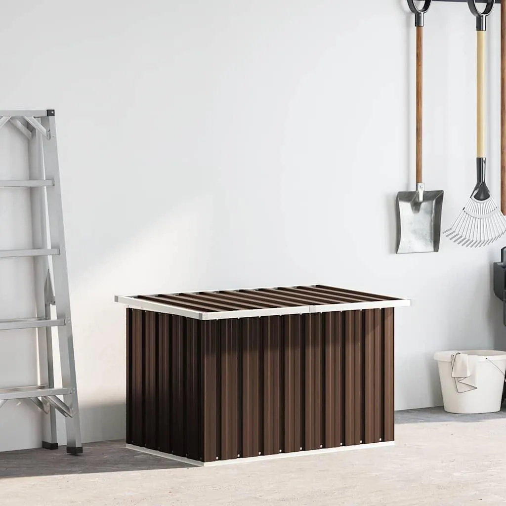 vidaXL Cassetta da giardino Marrone 109 x 67 x 65 cm
