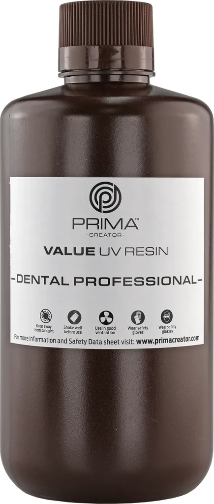 Résine PrimaCreator Value Dental Amande 1kg pour impression 3D dentaire