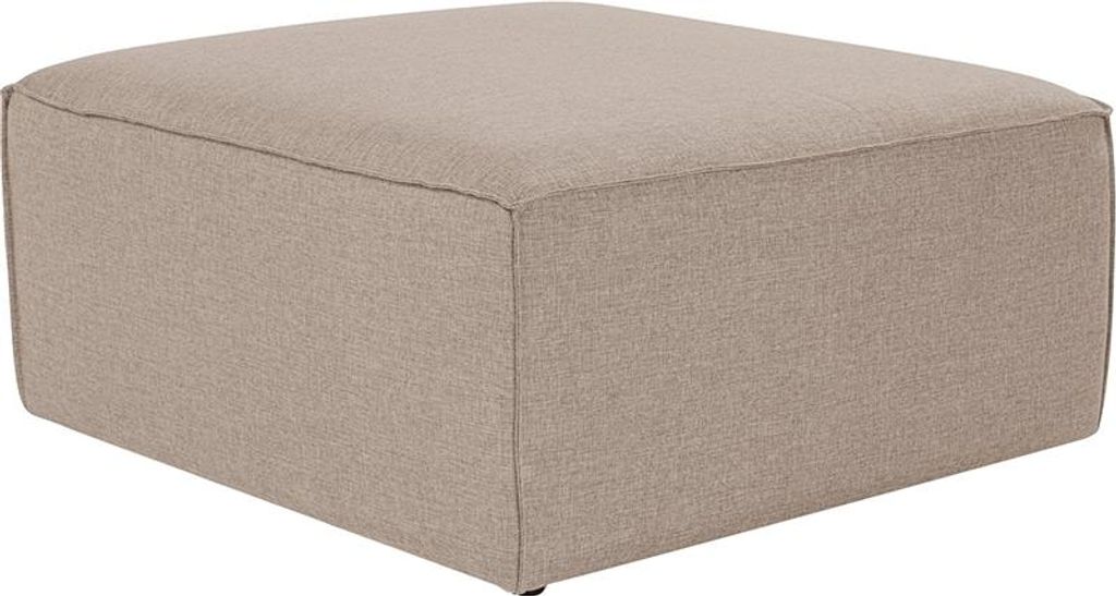 Hanah Home, Fora Pouffe - Brown, Sitzpuff, 100 % Hainbuche, Braun, 85 x 85 x 43 cm