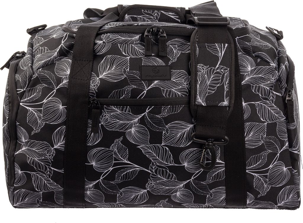Franky Reisetasche Sporttasche Reisegepäck Dufflebag RT34 M, 50 x 29,5 x 30,5 cm, 34 Liter flower