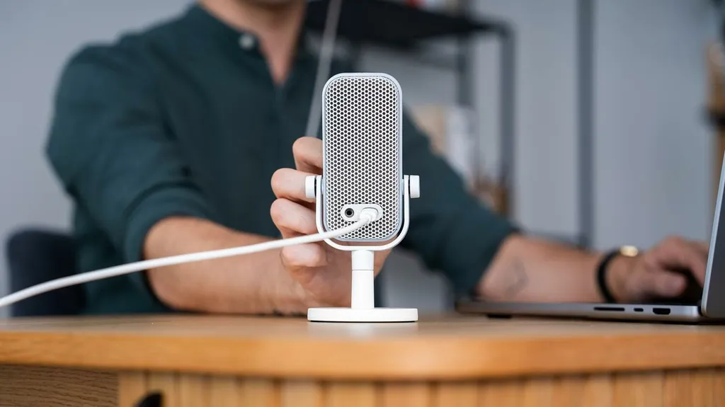 Micro pour Télétravail et Visioconférence Endorphs Solum Voice S Onyx White - 20