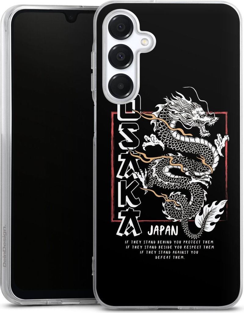 DeinDesign Handyhülle für Samsung Galaxy A16 5G Silikon Hülle Case Smartphone Schutzhülle Drache Japan Meer