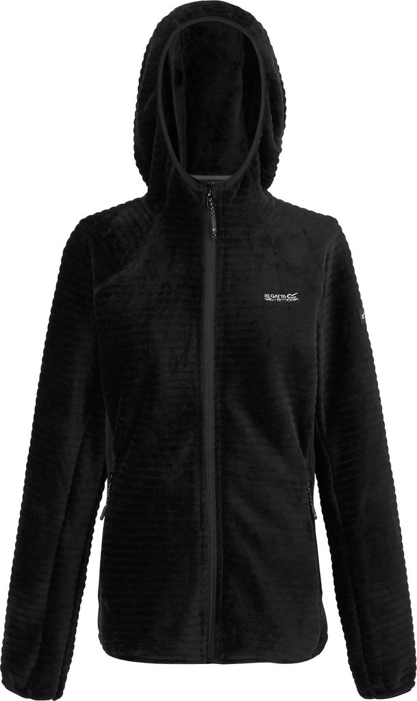 Regatta - "Endra" Fleecejacke mit Kapuze für Damen RG11109 (34 DE) (Schwarz)
