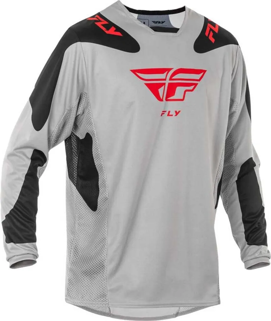 Maillot de Cross Fly Racing Kinetic Sym Gris - Équipement Moto Tout-Terrain